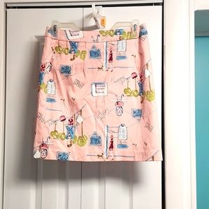 Womens Willi Smith Skirt Paris Theme Size 2